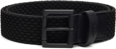 Hugo Hugo Black Woven Belt