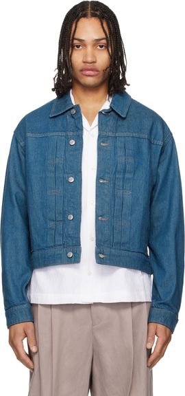 Hugo Hugo Blue Logo Patch Denim Jacket