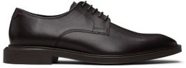 Hugo Hugo Brown Leather Embossed Logo Derbys