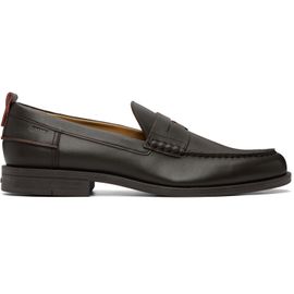 Hugo Hugo Brown Leather Penny Trim Loafers