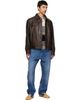 Hugo Hugo Brown Regular-Fit Leather Jacket - 4