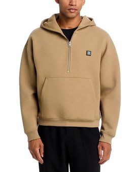 Hugo Hugo Dabinhood Cotton Blend Half Zip Hoodie