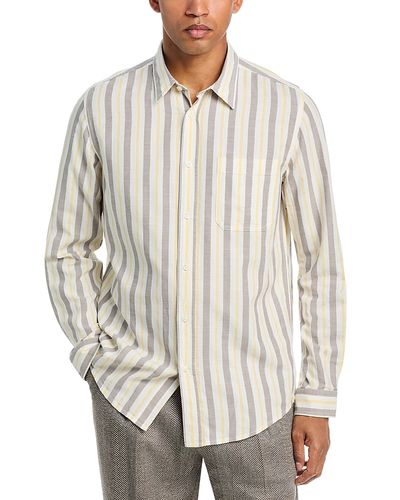 Hugo Hugo Erillo Oversized Fit Kent Collar Stripe Shirt