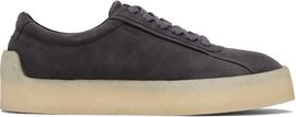 Hugo Hugo Gray Rubber Outsole Suede Sneakers