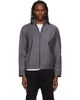 Hugo Hugo Gray Slim-Fit Chalk-Stripe Virgin Wool Jacket - 1