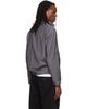 Hugo Hugo Gray Slim-Fit Chalk-Stripe Virgin Wool Jacket - 3
