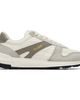 Hugo Hugo Off-White & Gray Logo Detail Suede-Trim Sneakers - 1