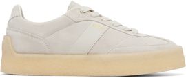 Hugo Hugo Off-White Suede Side Stripe Sneakers