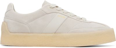 Hugo Hugo Off-White Suede Side Stripe Sneakers