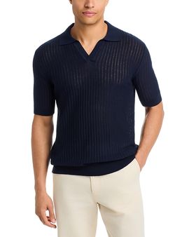 Hugo Hugo Seemant Cotton Blend Ribbed Polo Shirt