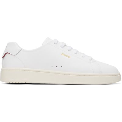 Hugo Hugo White Logo Nappa Leather Sneakers
