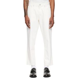 Hugo Hugo White Relaxed-Tapered-Fit Jeans