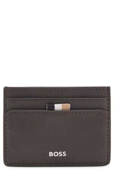HUGO HUGO Zair Bonded Leather Card Holder