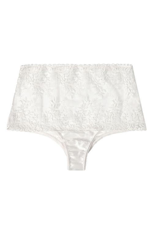 Huit Huit Amoureuse High Waist Embroidered Lace Briefs