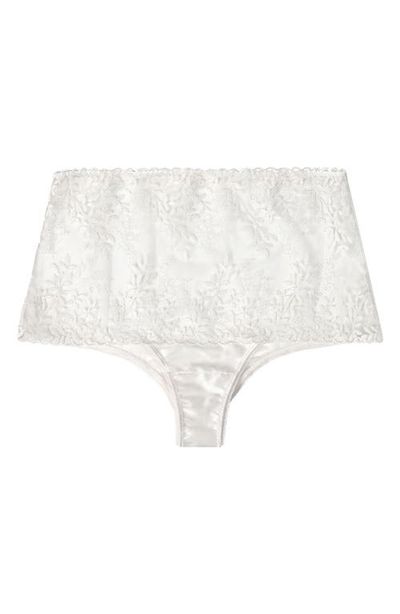 Huit Huit Amoureuse High Waist Embroidered Lace Briefs