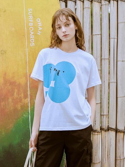 HUNCH Clover Print Half Sleeve T-Shirt