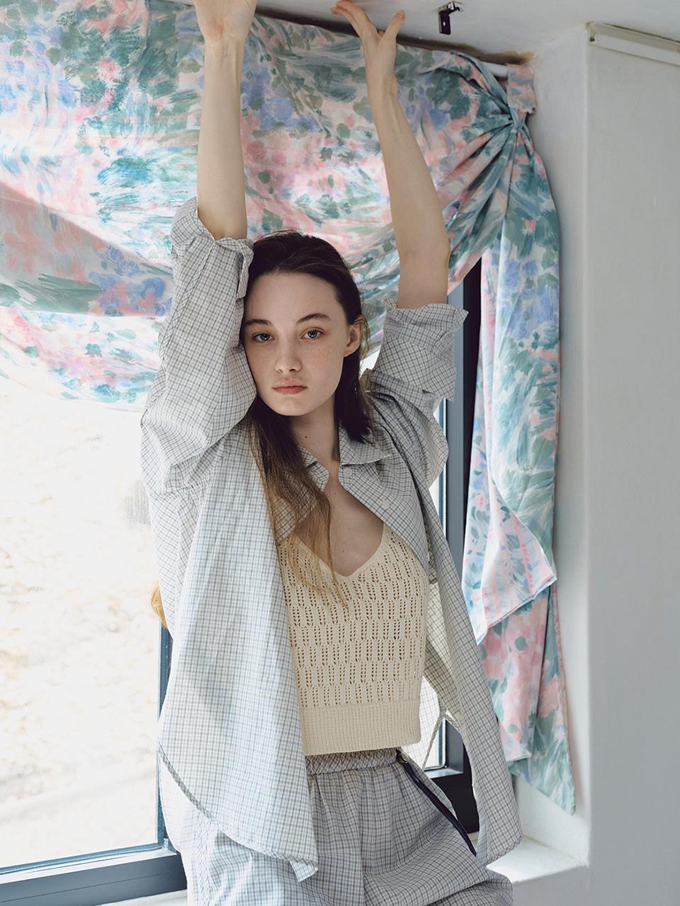 HUNCH Knit Bustier Vest [2color]