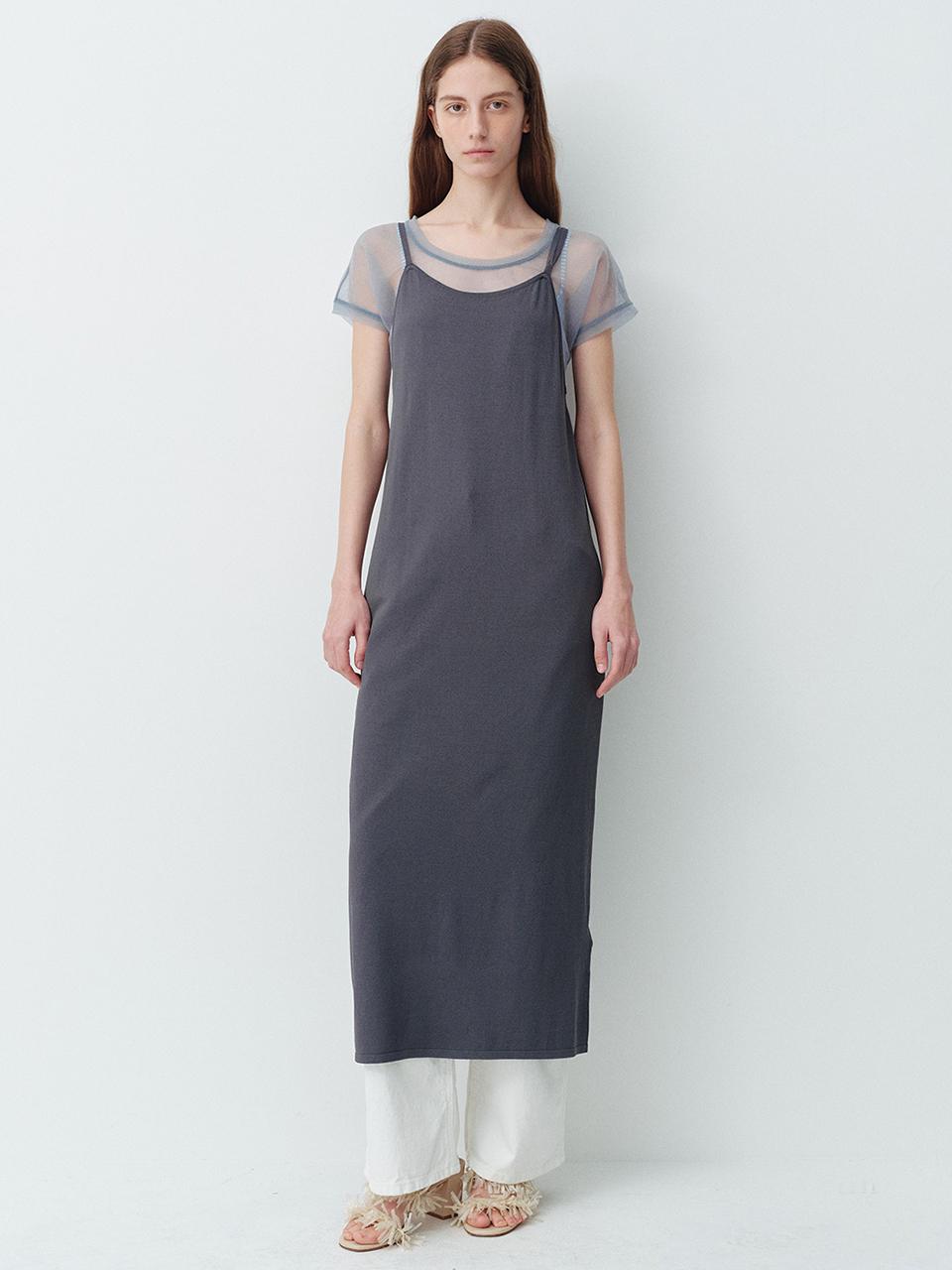HUNCH Layered Sleeveless Knit Dress