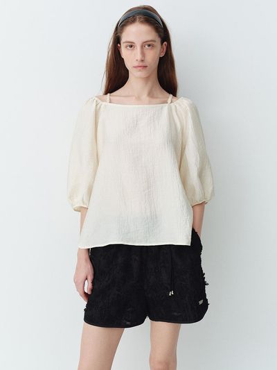 HUNCH Off-Shoulder Blouse (2 Colors)