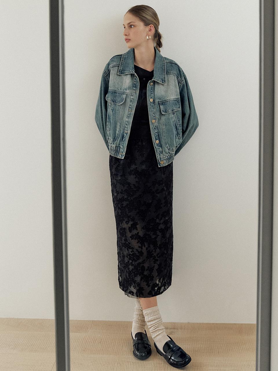 HUNCH See though long skirt