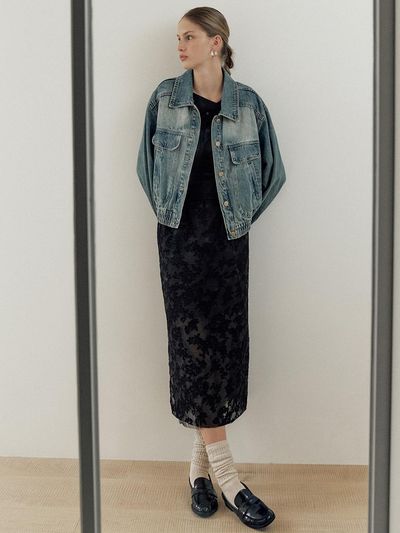 HUNCH See though long skirt