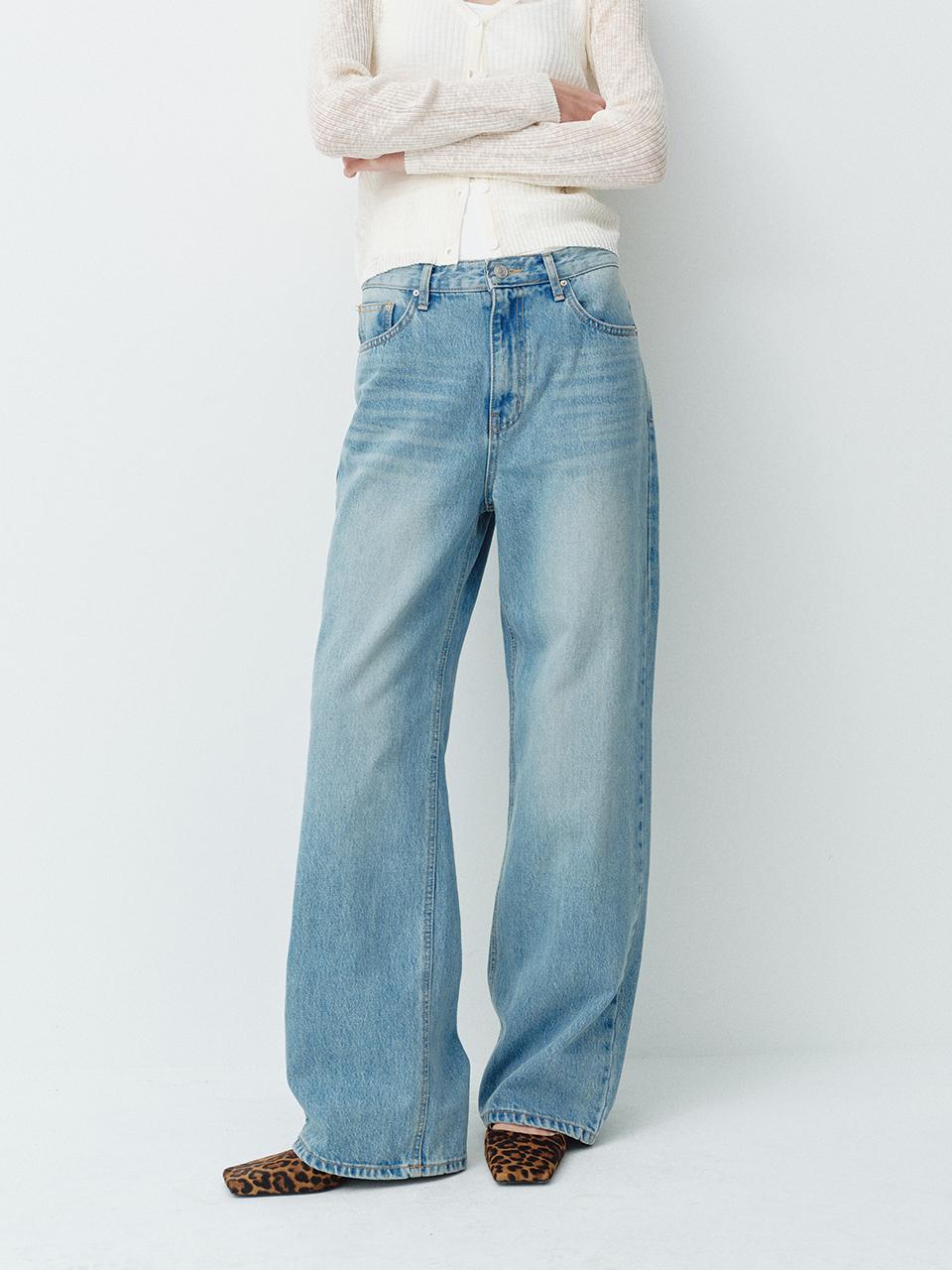 HUNCH Semi Wide Denim Pants