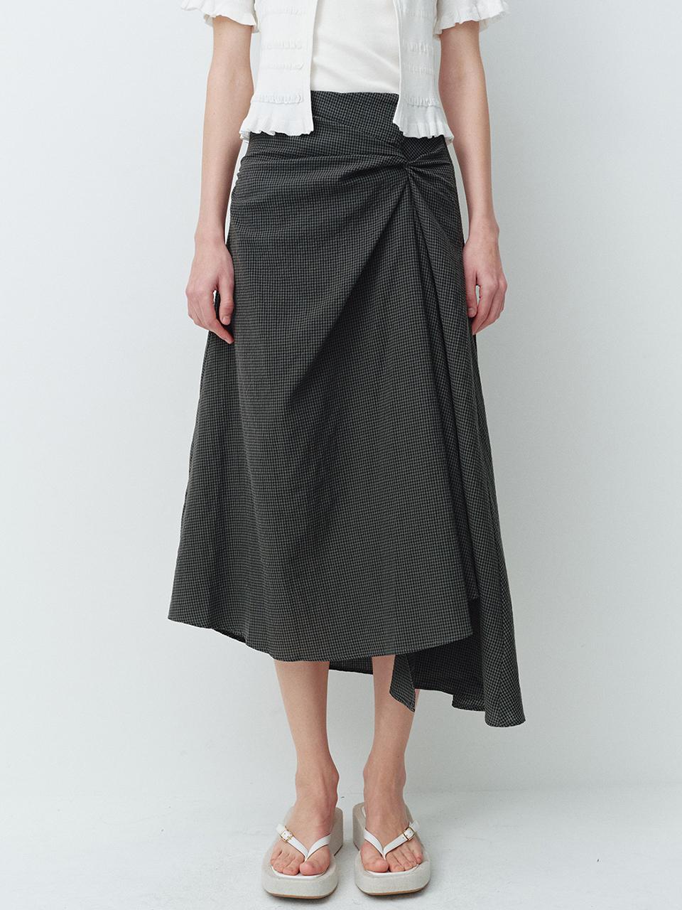 HUNCH Twist Flare Long Skirt