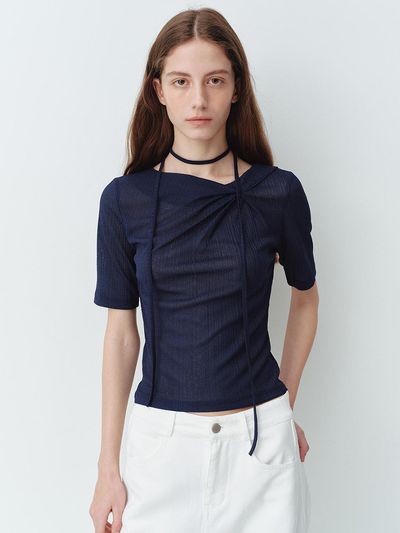 HUNCH Unbalanced Tuck T-Shirt