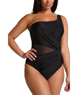 Hunkemoller Hunkemoller Shaping Shell Mesh Swim Suit