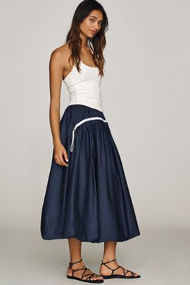 Hunter Bell Allegra Cotton Midi Skirt