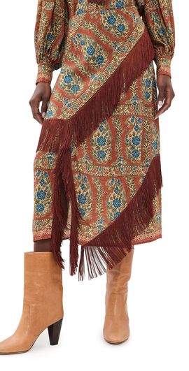 Hunter Bell Hunter Bell Allyne Skirt Amber Glen Brown