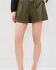 Hunter Bell Hunter Bell Ashton Faux Leather Shorts Pinegrove - 2