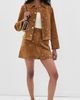 Hunter Bell Hunter Bell Dottie Suede Skirt Saddle - 5