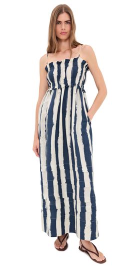 Hunter Bell Hunter Bell Larkin Dress Lighthouse Stripe Navy