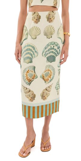 Hunter Bell Hunter Bell Lynne Skirt Somers Shell Cream