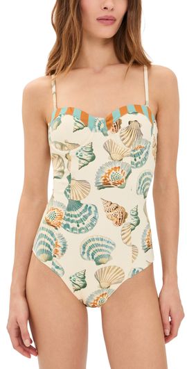 Hunter Bell Hunter Bell Nevis One-Piece Swimsuit Somers Shell Cream