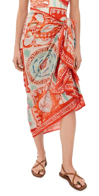 Hunter Bell Hunter Bell Sarong Cover Up Lost At Sea One