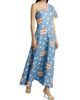 Hunter Bell Women's Carmen One-Shoulder Linen-Blend Maxi Dress - 4