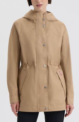 Hunter Hunter Adela Water Repellent Cotton Canvas Hooded Jacket