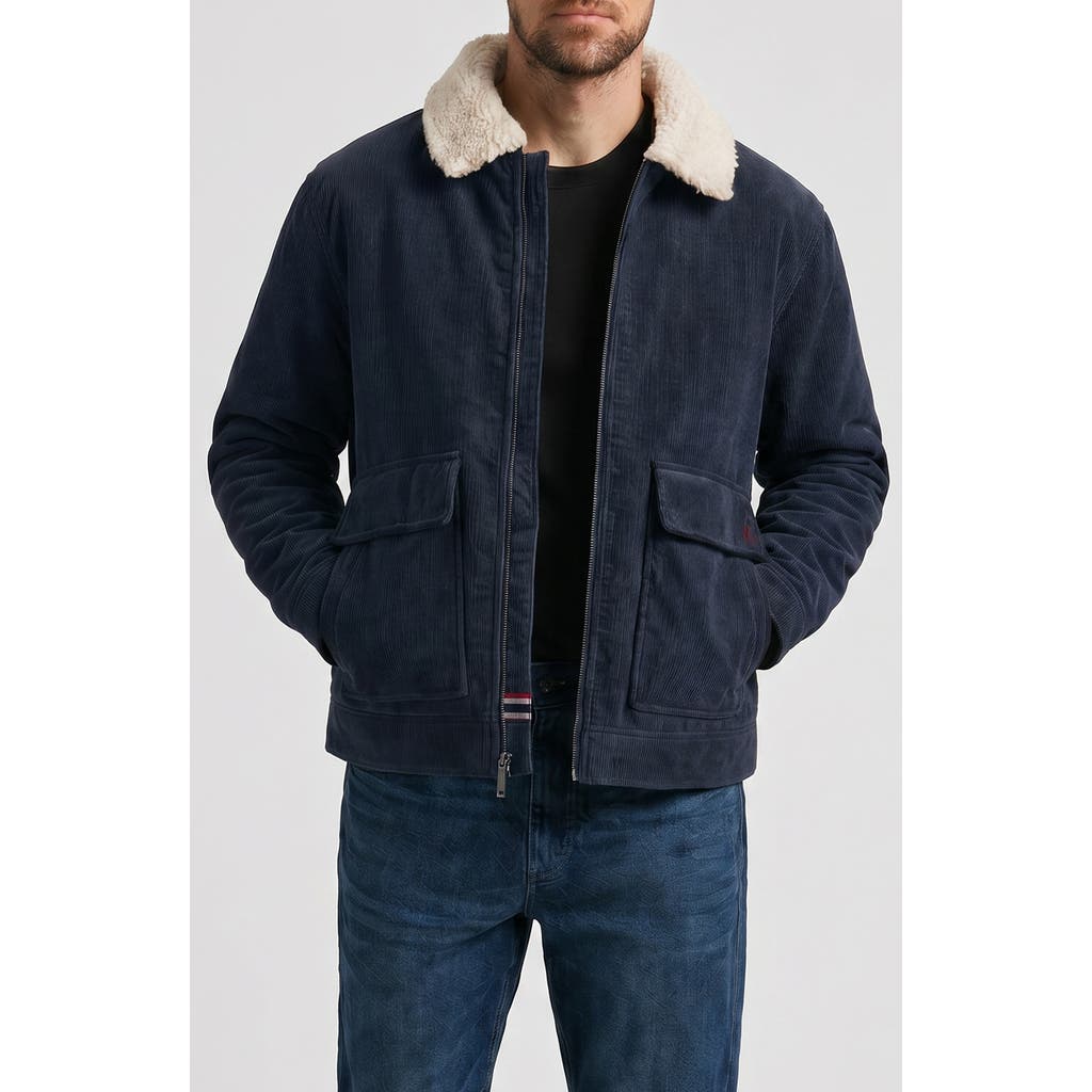 Hunter Hunter Crace Corduroy Jacket with Faux Shearling Collar