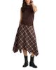 Hunter Hunter Plaid Midi Handkerchief Skirt - 2