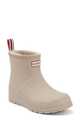 Hunter Hunter Play Short Faux Shearling Lined Waterproof Rain Boot