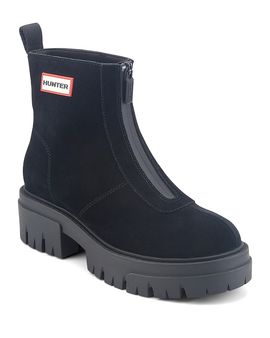 Hunter Hunter Women's Gemma Waterproof Suede Zip Front Boots