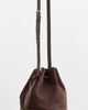 Hunting Season Hunting Season Extra Large Drawstring Bucket Bag In Suede Dark Brown One - 4