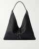 HUNTING SEASON Origami medium leather-trimmed satin shoulder bag - 1