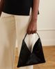 HUNTING SEASON Origami medium leather-trimmed satin shoulder bag - 2