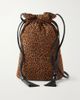 HUNTING SEASON The Sac tasseled leopard-print leather-trimmed suede bucket bag - 1