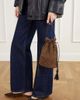 HUNTING SEASON The Sac tasseled leopard-print leather-trimmed suede bucket bag - 2