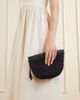 HUNTING SEASON Zip leather-trimmed raffia clutch - 2