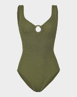Hunza G Celine Tonal Hoop One-Piece Swimsuit